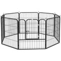 Eight-Panel Puppy Playpen for Small & Medium Dogs – Black