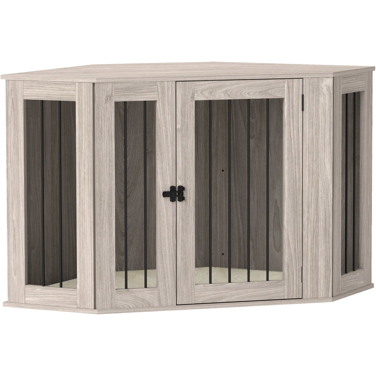 Dog Crate Side Table with Cushion – 122 × 61 × 71cm