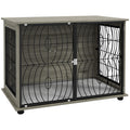 Dog Crate Side Table with Washable Cushion – 100cm