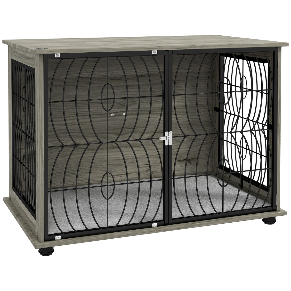 Dog Crate Side Table with Washable Cushion – 100cm