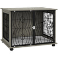 Dog Crate Side Table with Washable Plush Pad – 80cm