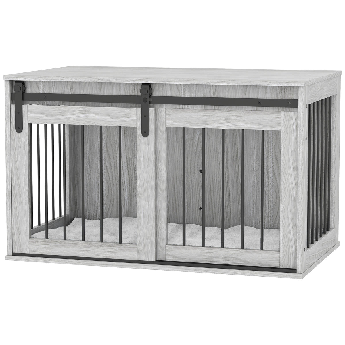 Dog Crate Side Table with Removable Washable Cushion – 98cm