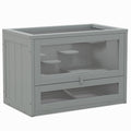 Hamster Cage – Grey, 60 × 35 × 42cm