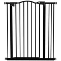 Metal Dog Gate with 7cm Extension – White, 74–87cm Wide × 94cm High