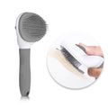 Self-Cleaning Pet Grooming Brush with Stainless Steel Bristles – Style: Standard