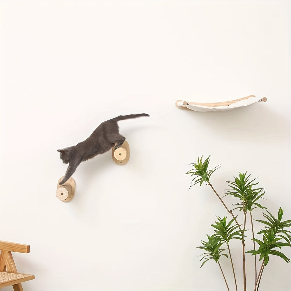 Wall-Mounted Cat Bed & Scratching Pillar