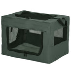 PawHut Fabric Pet Carrier with Cushion & Storage Bag – Grey – Style: A