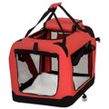 Soft-Sided Pet Carrier with Removable Mat – Red, 60cm