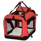 Soft-Sided Pet Carrier with Removable Mat – Red, 60cm