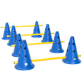 Dog Agility Jump Set with Eight Cones, Eight Poles & Carry Bag – Blue