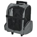 Pet Travel Backpack Carrier with Trolley & Telescopic Handle – Grey