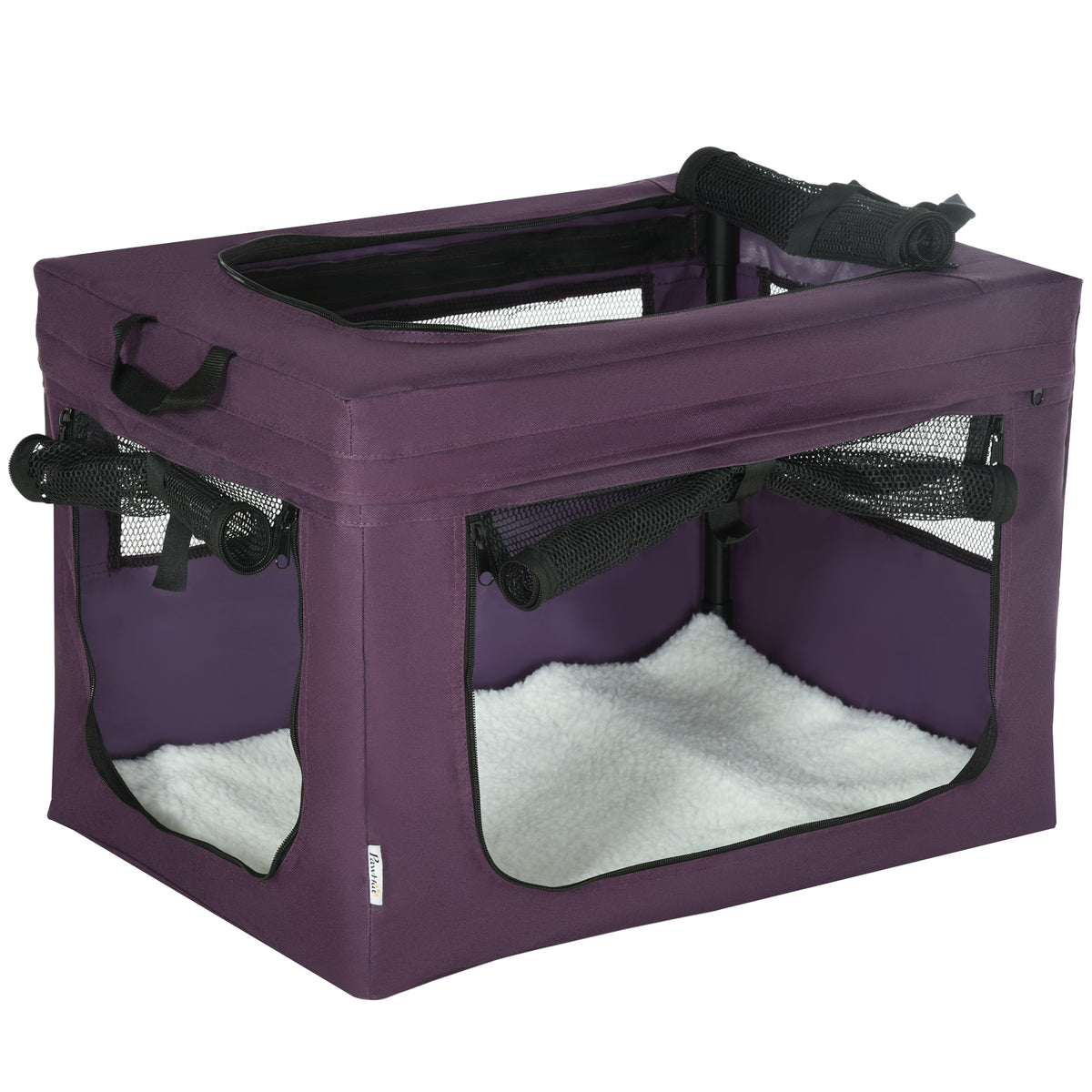 Pet Carrier with Cushion – Purple, 60cm