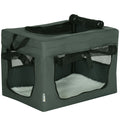 Pet Carrier with Cushion for Miniature Dogs – Grey, 48.5cm