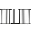 Adjustable Safety Gate with Three Extensions – Black