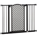 Auto-Close Pet Safety Gate with Double Locking – Black, 74–105cm