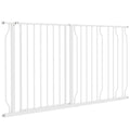 Extra-Wide Pressure-Fit Dog Safety Gate – White