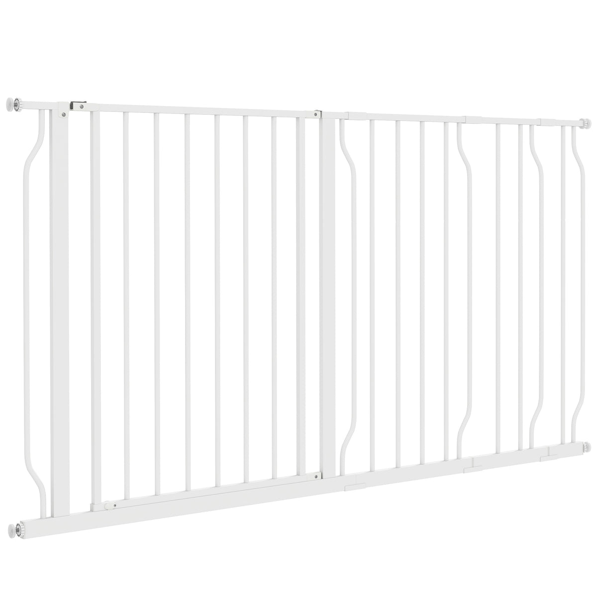 Extra-Wide Pressure-Fit Dog Safety Gate – White