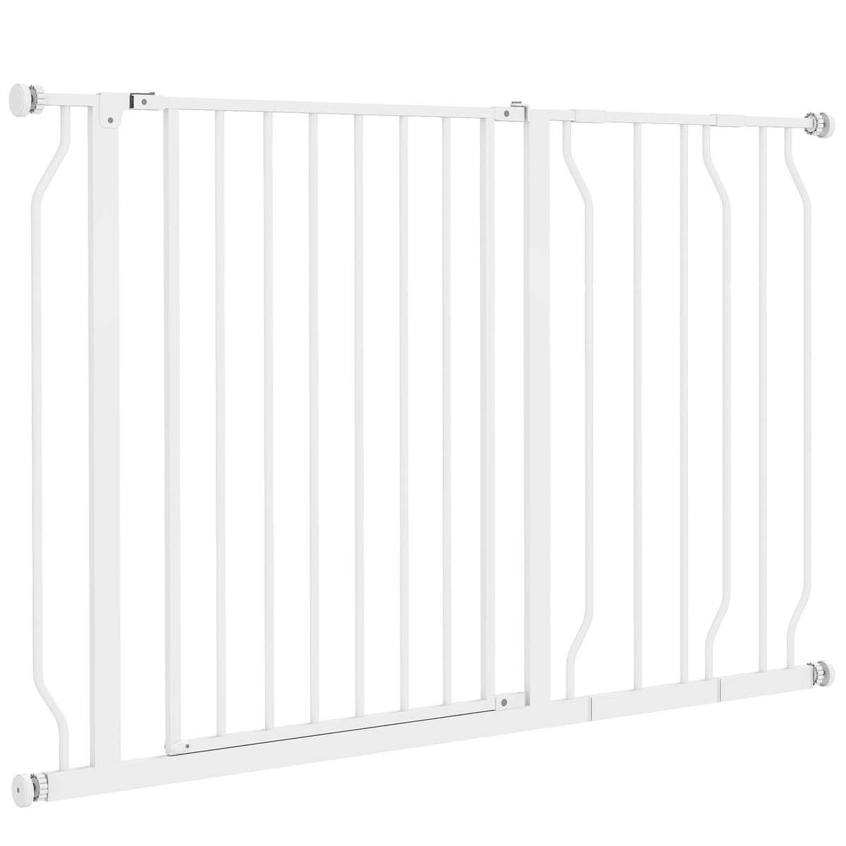Wide Pressure-Fit Dog Safety Gate – White