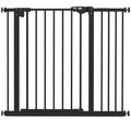Adjustable Safety Gate with Extension – Black