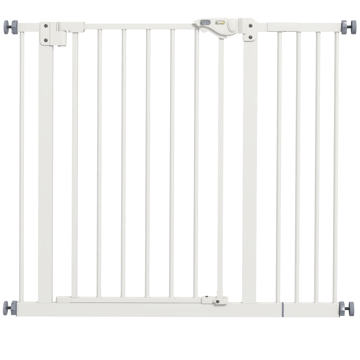 Adjustable Safety Gate with Extension – White