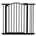 Auto-Close Metal Pet Gate – Black, 74–87cm