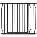 Wide Pressure-Fit Dog Safety Gate – Black