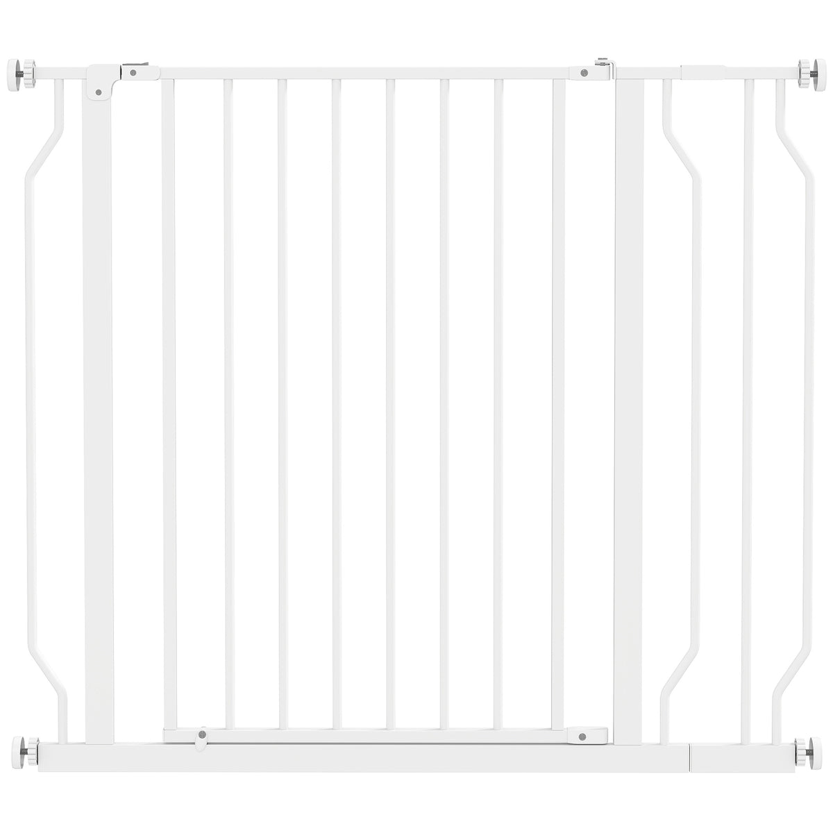 Wide Pressure-Fit Dog Safety Gate – White