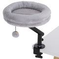 Adjustable Rotating Cat Desk Bed & Hammock – Grey