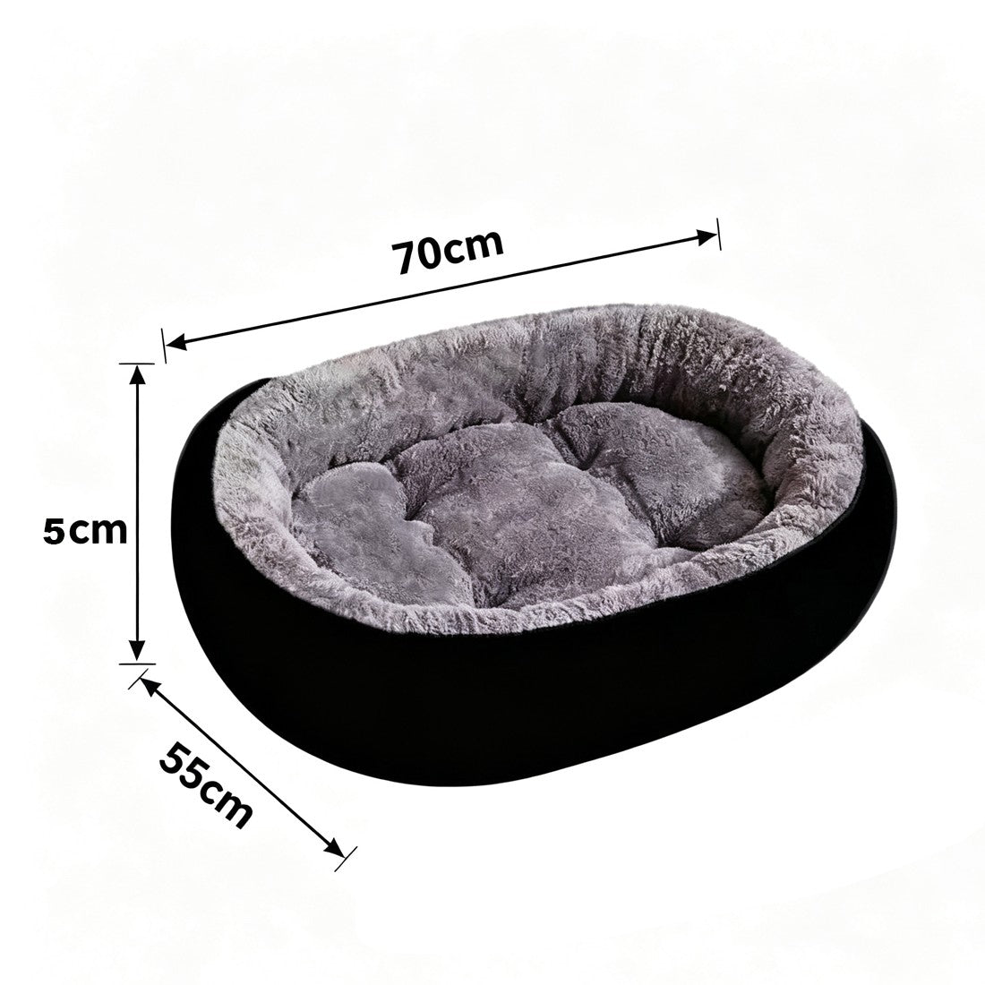 Soft Fleece Pet Bed for Dogs & Cats – Size: 70 55CM