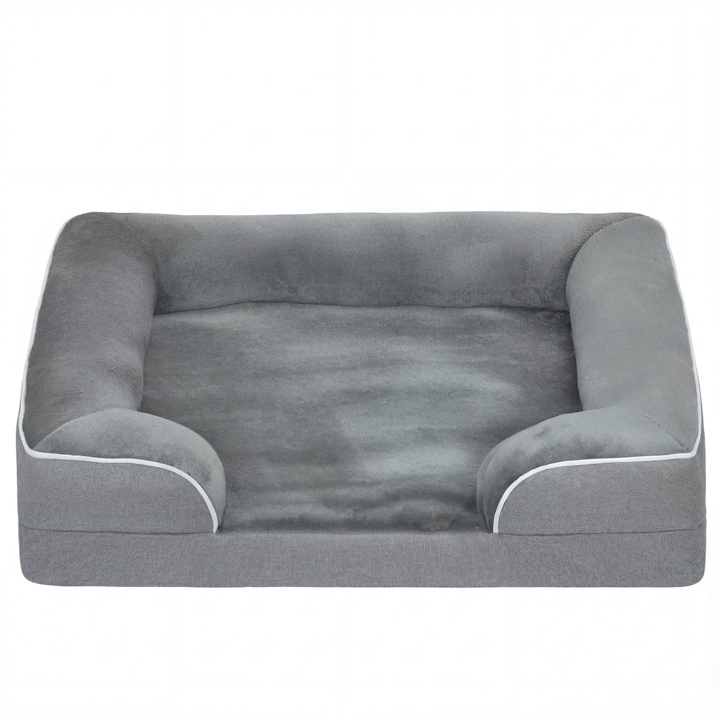 Dog Sofa Bed with Removable Washable Cushion & Non-Slip Base – Grey