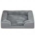 Dog Sofa Bed with Removable Washable Cushion & Non-Slip Base – Grey