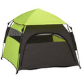 Folding Dog & Cat Tent with Water-Resistant Oxford Fabric & Carry Bag – Green