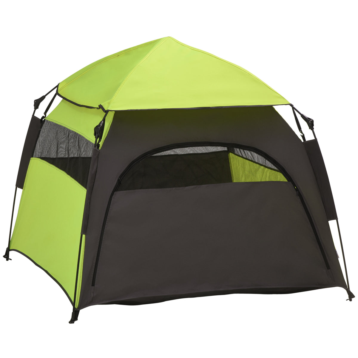 Folding Dog & Cat Tent with Water-Resistant Oxford Fabric & Carry Bag – Green
