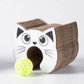 Accordion Cardboard Cat Scratcher with Bell Balls – Style: A
