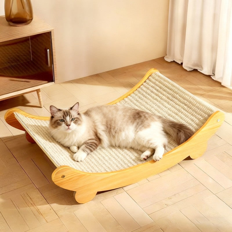 Curved Cat Scratcher Lounger – 39 × 32cm – Style: A
