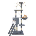 Multi-Level Cat Tree with House, Hammock & Scratching Posts – 140cm – Model: 140CM Cat Tree Tower