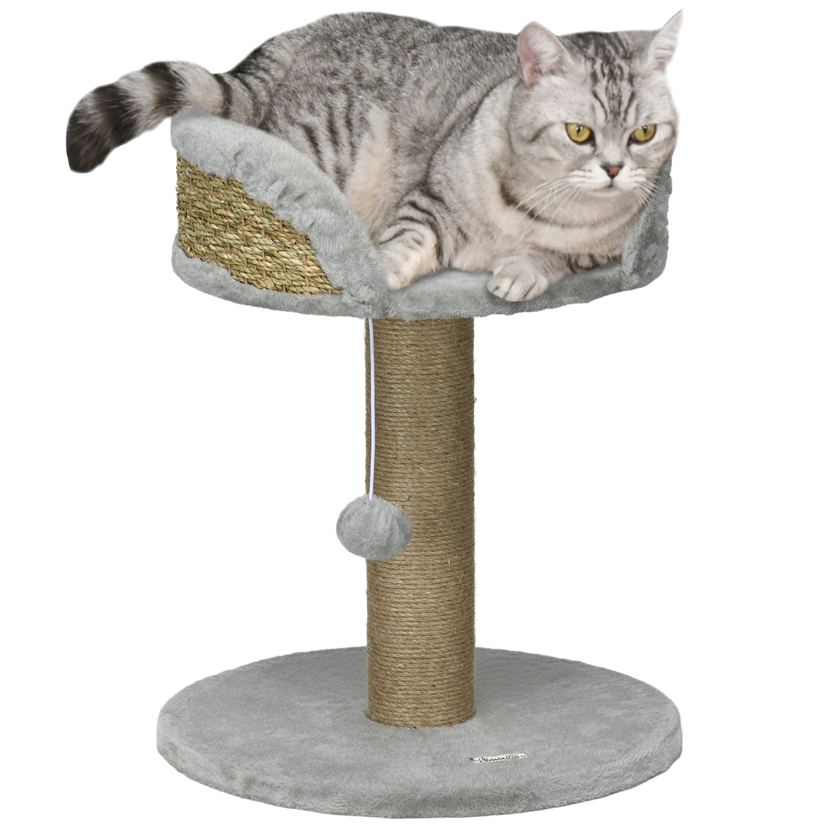 Cat Tree Tower with Scratching Posts – Grey