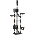 Floor-to-Ceiling Cat Tree – Dark Grey, 240–260cm