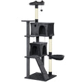 Large Cat Tree with Sisal Scratching Post, Shelter, Hammock & Ladder – 180cm