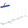 Dog Agility Weave Pole Set with Storage Bag – 6 Poles
