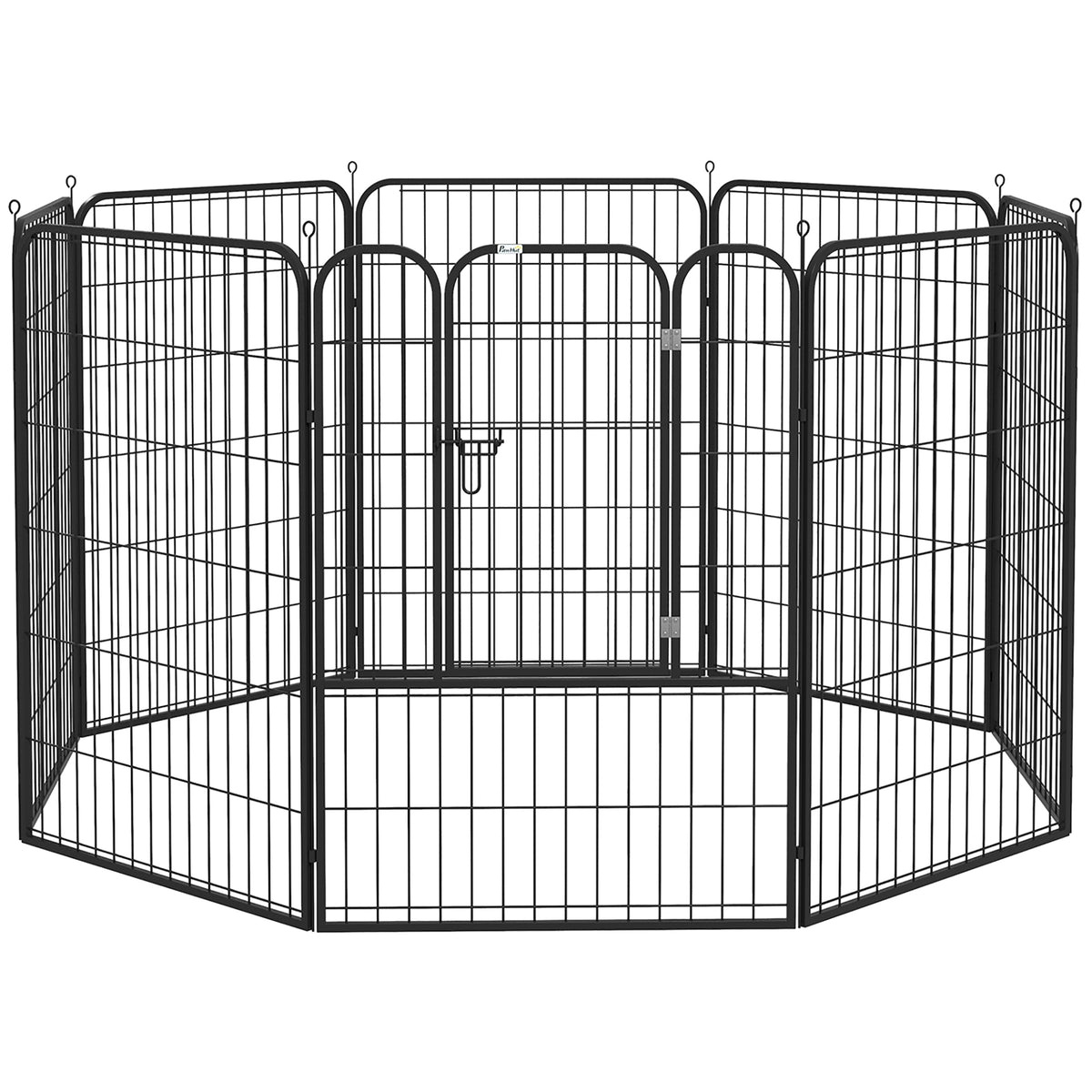 Heavy-Duty Puppy Playpen – Black, 8 Panels