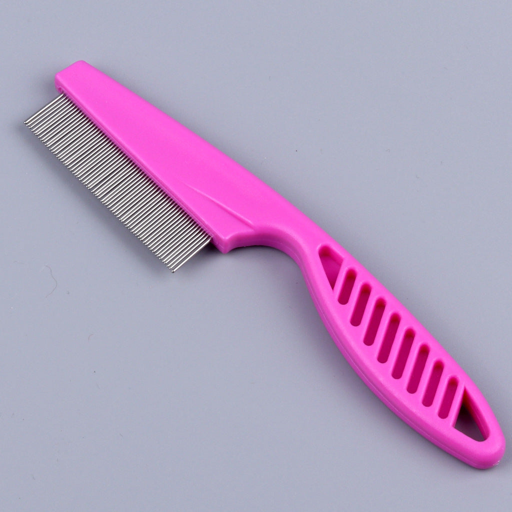 Pink flea comb