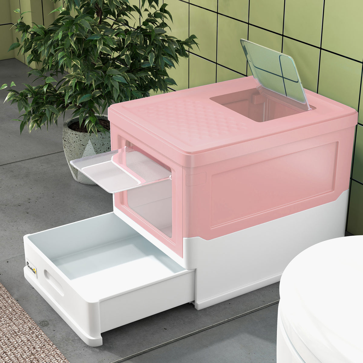 Hooded cat litter box – image 1