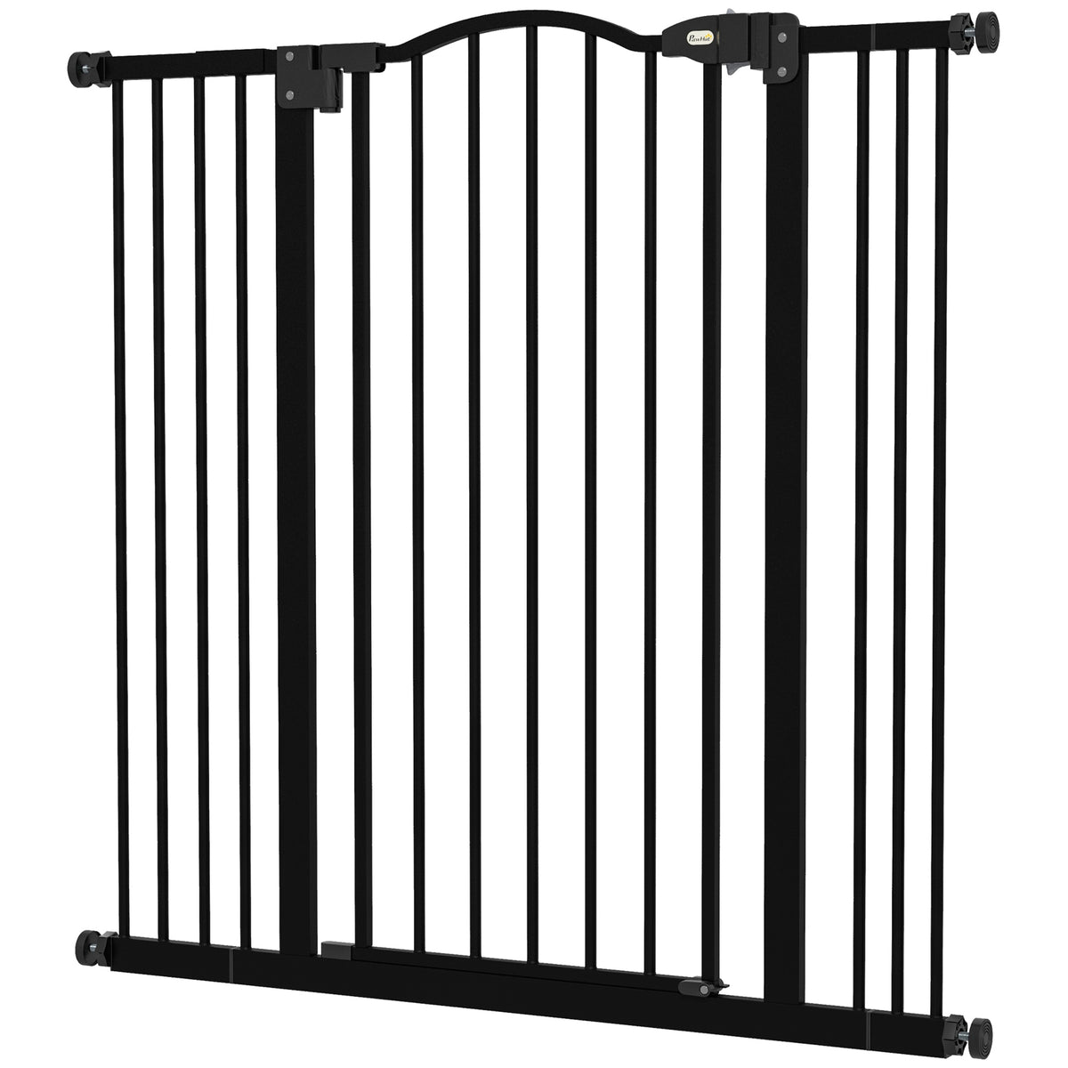 Black pressure-fit dog gate – image 4