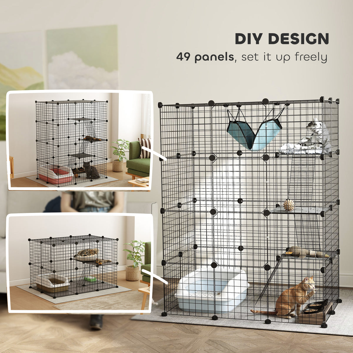 Four-tier cat cage – image 1