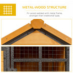 Raised wooden rabbit hutch – image 3