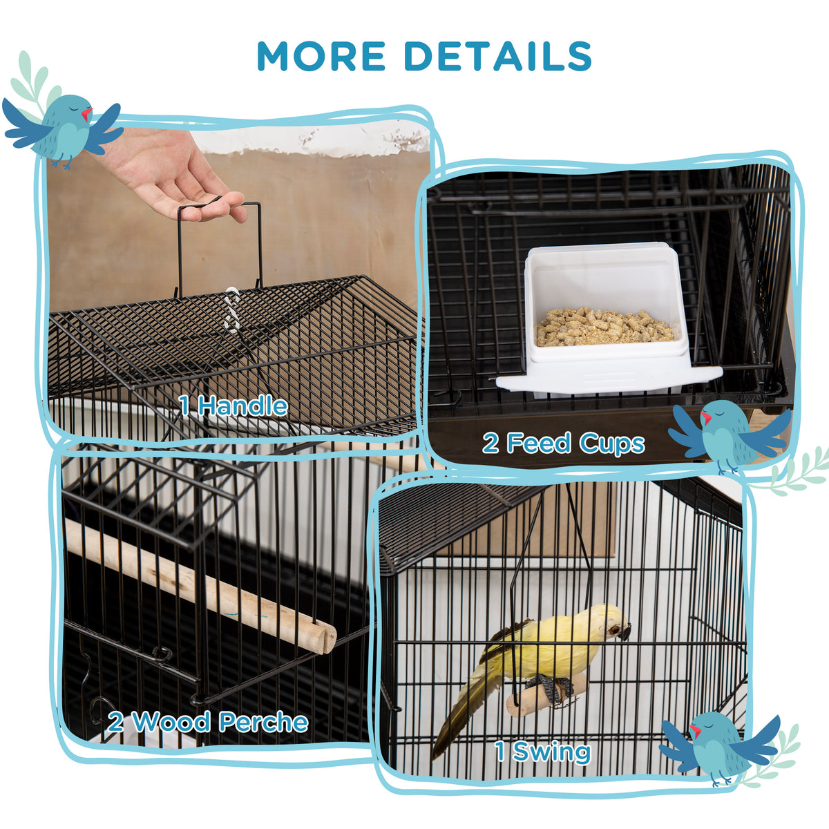 Metal bird cage – image 4