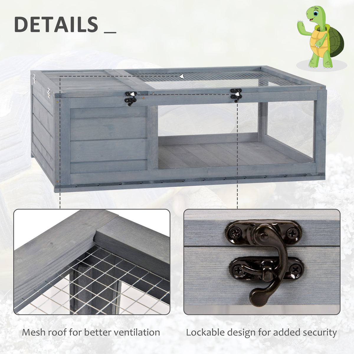 Wooden tortoise and reptile house – image 3