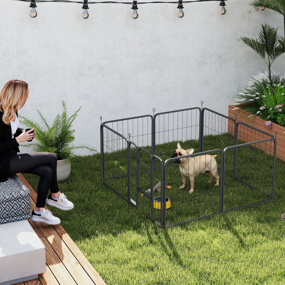 Eight-panel dog playpen – image 2