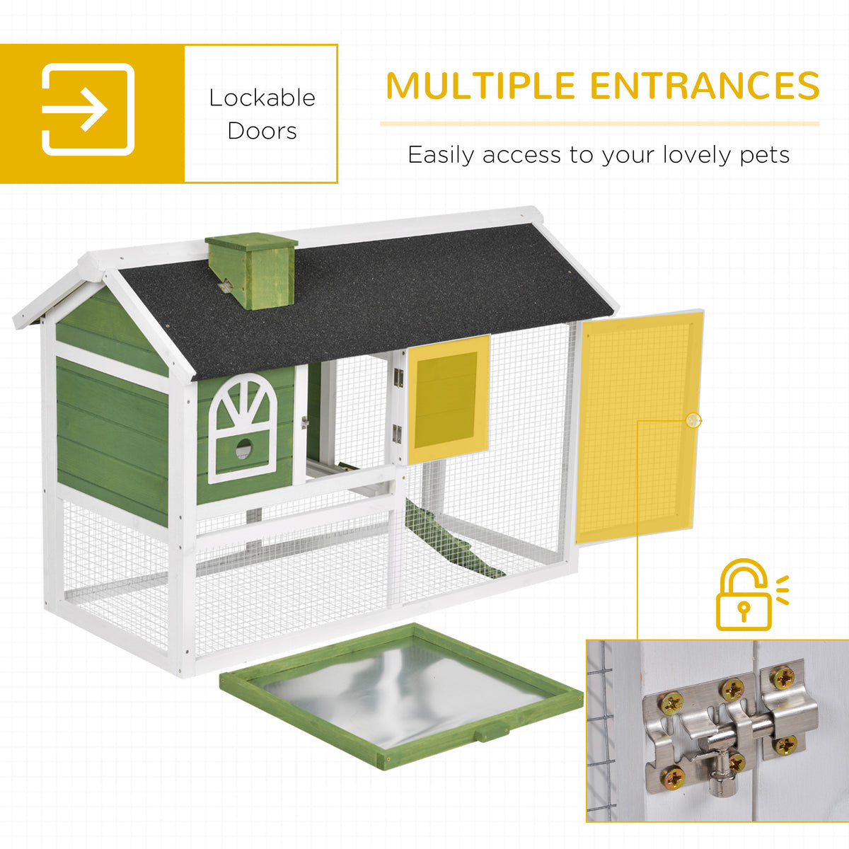 Rabbit hutch and run – image 4